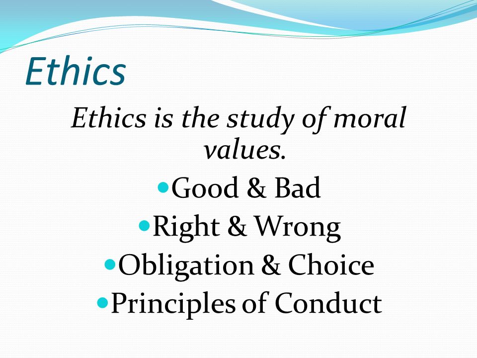 Importance of Ethics & Morals